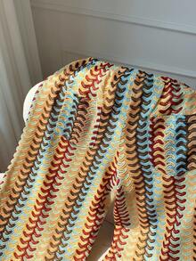 Comfortcana Women's Vacation Drawstring Waist All-Over Print Loose Wide Leg Casual Pants,Fall - Multicolor - View 4