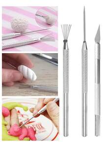 2/3/4/5Pcs Feather Wire Texture Pottery Tools Polymer Clay Modeling &Multifunctional Nail Art Seven-Needle Wire Brush Tool DIY Ceramic Brush Pottery Tools ,Nail Designs
