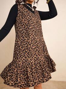 SHEIN LUNE 加大码女式碎花肩部休闲夏装波西米亚风夏季波西米亚风复古风女式夏季服装春假狂欢装节日春假服装