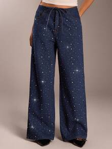 Avantive 秋冬女装 万圣节 婚礼 宾客 商务休闲 正式 生日 办公室 工作服 千禧年 鸡尾酒会 圣诞节 教师 教堂 狂欢 音乐会 派对 早午餐 节日 机场 优雅 童话风 趣味 乡村 外出 俱乐部 优雅 朴素 复古 哥特式 毕业典礼 A 字裙 性感 坏蛋 半正式 闪光 Glamrae 闪亮蓝色 水洗 低腰 宽松 直筒 阔腿 牛仔装 牛仔裤 - 藍色 - 查看 10