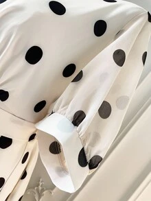 Celure Vestido midi casual plus size feminino, elegante, decote em V, manga curta, franzido, bolinhas, para uso diário e de férias, adequado para várias ocasiões