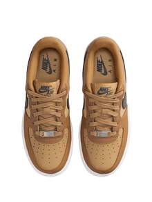 Nike Air Force 1 Unisex Kids Sneakers Wheat / Club Gold / White / Anthracite CT3839-700 - Marron fonçé - Voir 4