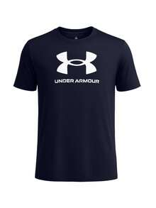Under Armour SPORTSTYLE LOGO TEE - Academy/White-408 - View 1