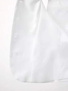 Maija 2025 Otoño/Invierno Nuevo Falda línea A con cuello en V blanco, abotonadura frontal, cinturón ajustable, estilo vintage, urbano, casual, romántico de los 90, apto para fiesta de Acción de Gracias, playa, graduación, boda, cita, fiesta, concierto, brunch, aeropuerto - Blanco - Ver 9