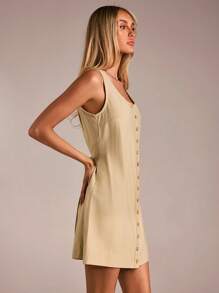 Avantive Spring&Summer Women Romantic/Prom/Formal/Birthday/90s Clothes/Business Casual Woman/Elegant/Western Wear/Going Out/Fashion/Casual/Y2k Clothes/Club/Office /Cocktail/Vintage/Bodycon/Rave Outfits Festival/Funny/Classy/Old Money/Streetwear/Vacation Outfits/Country Concert Outfit/Work Clothes /Modest/Spring Break/Bachelorette Outfits/Concert/Baddie/Basic/Graduation/A Line/1960s Outfit/Sage Green Dress/ Coachell Green Mini Dress - Apricot - View 7