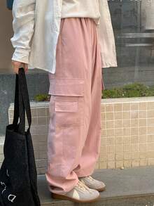 DAZY 少女宽松直筒休闲工装裤，秋季学生时尚单品