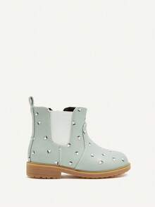 Cozy Pixies 1 双秋冬时尚可爱乡村风格草莓图案舒适耐用平底女童切尔西靴 - 彩色 - 查看 6