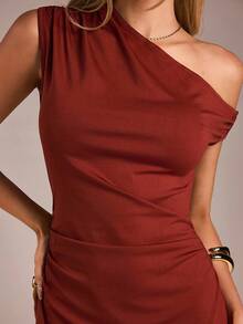 SHEIN Forever 21 春夏女士浪漫/舞会/正式/生日/90 年代服装/商务休闲女士/优雅/西部服装/外出/时尚/休闲/Y2K 服装/俱乐部/办公室/鸡尾酒会/复古/紧身/狂欢服装节日/有趣/优雅/老钱/街头服饰/度假服装/乡村音乐会服装/工作服/端庄/春假/单身女郎服装/音乐会/坏人/基本款/毕业/ A 字裙/黑色迷你裙 - 紅木色 - 查看 7