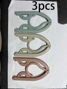 10个装旅行衣架，便携式折叠衣架，可折叠晾衣架，防滑设计，适用于零售店的晾衣架（颜色和款式随机发货） - 彩色 - 查看 9