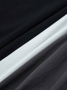 SHEIN Essnce Bộ 4 áo thun cổ tròn tay dài màu trơn đơn giản đa năng dành cho nữ, phù hợp cho mùa xuân và mùa thu - Nhiều màu - Xem 12