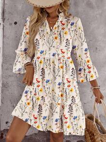 EMERY ROSE 女士休闲碎花迷你连衣裙，适合夏季 - 彩色 - 查看 6