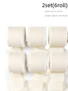 3/6Rolls Pink Suit,Green Suit, Beige Suit Ribbon Handmade Chiffon Silk Ribbon Fringe 1.57" X 16.4ft Frayed Edges Ribbons For Wedding Invitations Bridal Bouquets Gifts Wrapping Crafts Holiday Decorations - Pink Suit - View 19