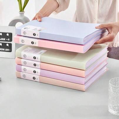 A4 Clear Insert Page File Folder, Student Specific, Exam Paper, Music Sheets, Certificate Collection, Office Document Holder, Loose-Leaf Binder,Back To School,School Supplies