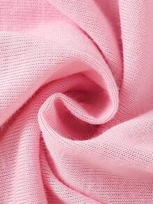 万圣节角色扮演休闲创意格子书鬼印花圆领短袖T恤女款 - 粉色 - 查看 4