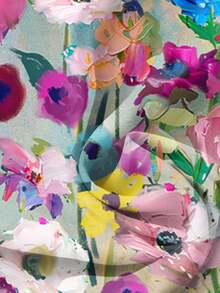 SHEIN LUNE Women's Casual Floral Print V-Neck Blouse With Flutter Sleeves, Suitable For Summer, Early Autumn And Fall Chic Blouses For Women Flower Shirt Floral Blouse Summer Blouse Summer Top Floral Top