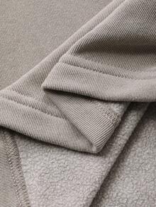 DAZY Sudadera casual con cuello alto, media cremallera y contraste de color, ajustada, forrada térmicamente para otoño/invierno para mujer