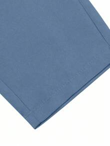 Manfinity Mode Pantalones de traje ajustados de unicolor casual para hombre, cinturón no incluido, formal, ceremonia - Azul - Ver 7