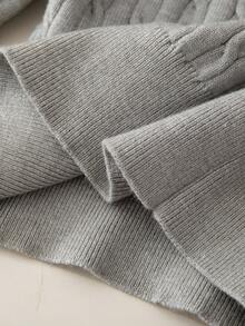 Souflis Souflis 刺绣优雅针织长袖上衣和裙子两件套，适合居家、外出和聚会