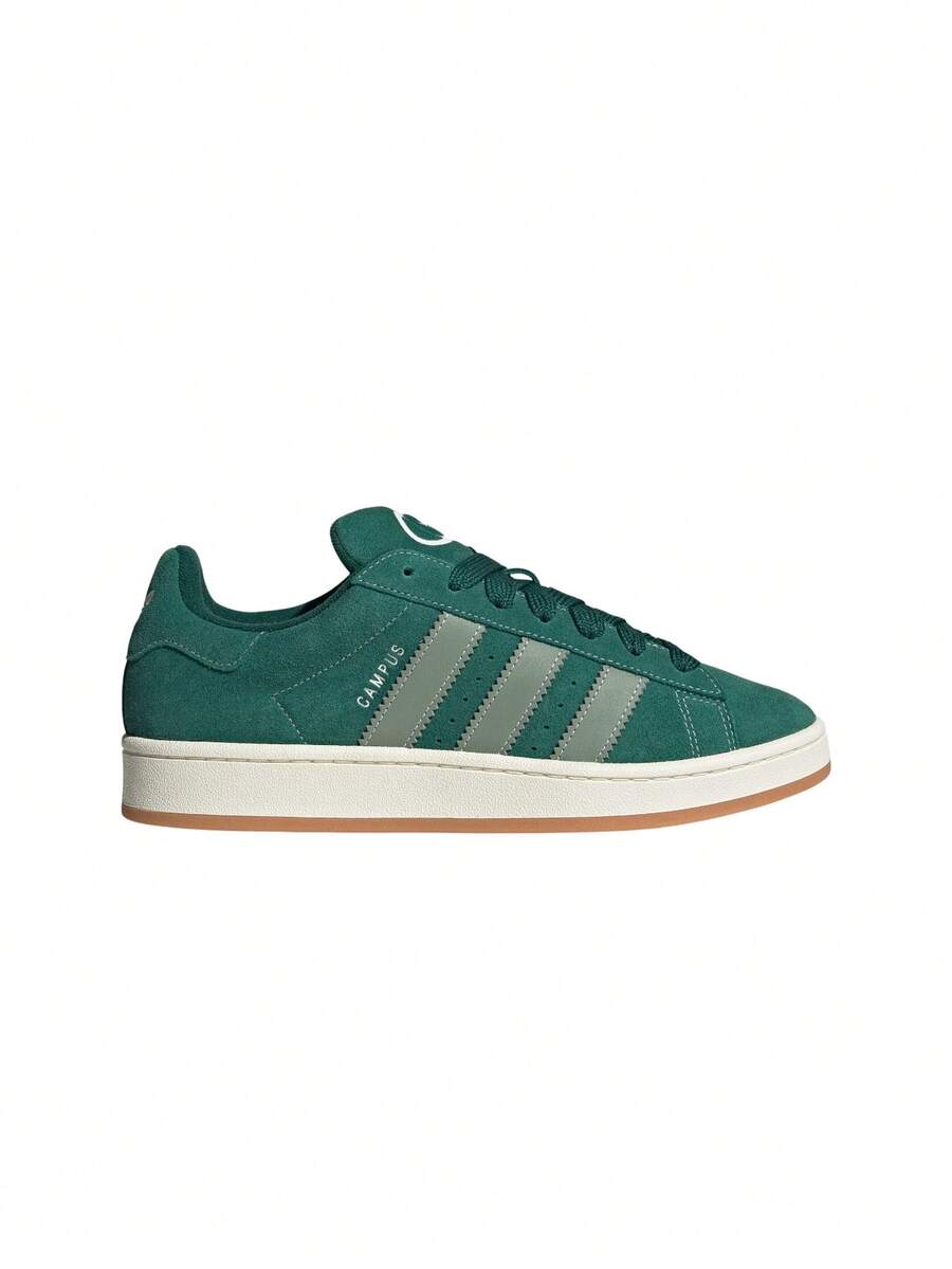 Adidas Campus Women's Casual Athletic Shoes Premium Modern Anti-Slip Commuting Gym Travel White JH8794 - 學院綠/銀綠/米白色 - 查看 1