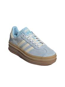 Adidas Gazelle Bold Women's Sneakers Clear Sky / Cream White / Gold Metallic JQ7776 - Clear Sky / Cream White / Gold Metallic - View 3