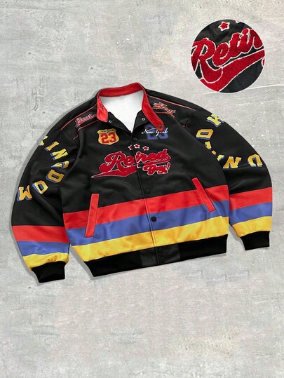 Street Life Veste ample et décontractée à manches longues pour hommes, streetwear et port quotidien extérieur, automne