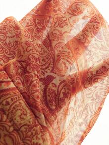 SHEIN ICON Women's Vacation Style Sexy Halter Neck Camisole - Orange - View 7