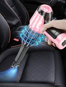 Teckwe 3-In-1 Car Vacuum Cleaner With Strong Suction Power Portable Compact Handheld Wireless Vacuum Cleaner Suitable For Dry And Wet Cleaning