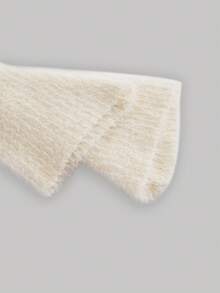 SHEIN MOD 女士毛衣、嬉皮风女装、高领毛衣、冬季女装、新年毛衣、毛衣、外出上衣、冬季女装、保暖内衣、保暖服 - 杏色 - 查看 3