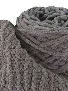 1/2/3/5 Rolls, Approx 90-100g/Pc Ice Bar Braided Single Strand Chunky Yarn For DIY Scarf, Bag, Slippers, Dolls, Blankets, Cushions, Plush Toys (Random Color)