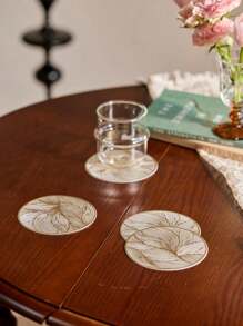 Cirelle 6-24pcs Waterproof PVC Cup Coasters, Great Gift For Birthday, Housewarming, Room Decor, Holiday Party Table