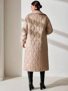 CLARA VERO Women's Warm Outdoor Casual Long Sleeve Winter Coats - Beige - View 2