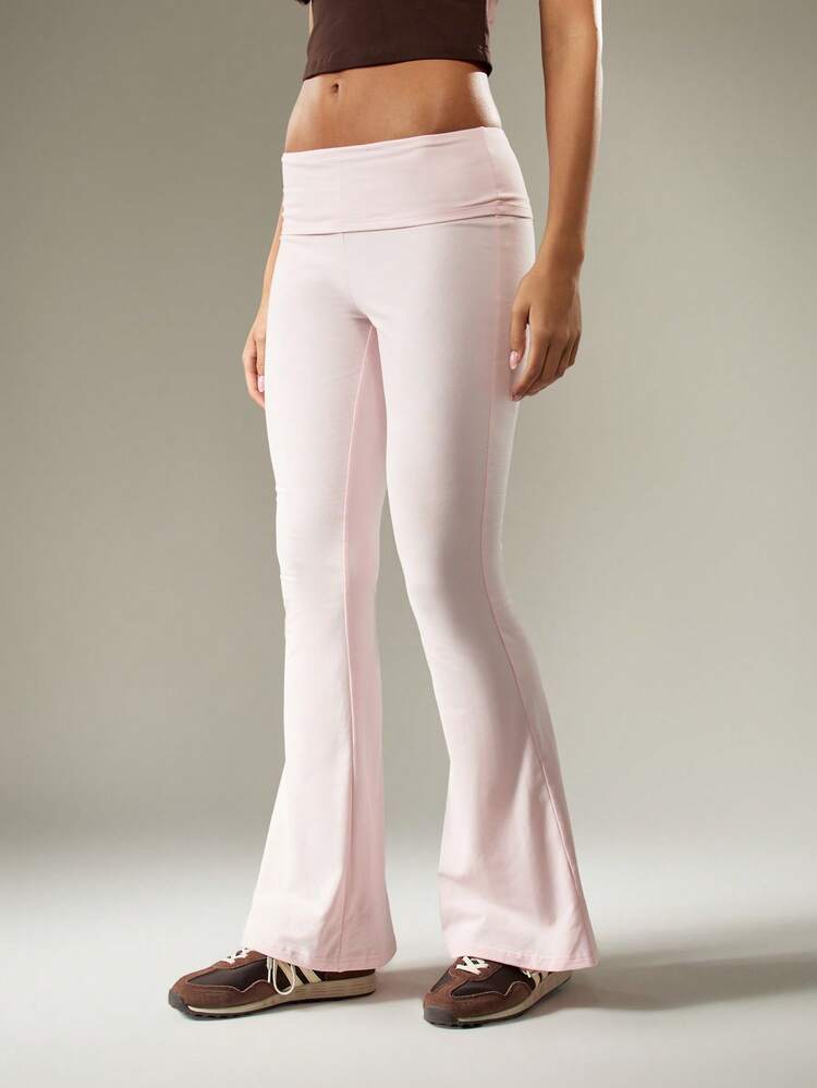 MISSGUIDED ハイウエスト ベルボトム フレアレギンス パフォーマンス レトロ Y2K ファッションステートメント 秋冬 レジャーウェア