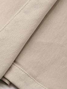 Livesso 女士宽松休闲加厚商务休闲外套，秋冬新款女式外套 - 杏色 - 查看 7