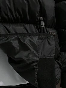 EURMUSE Men High Quality Fur Hooded Regular Winter Coat - Black - View 6