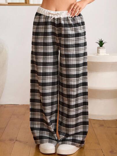 EURMUSE Plaid & Chill Lounge Flannel Pants – Cozy Core Edition