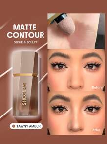 SHEGLAM Sun Sculpt Liquid Contour-Tawny Amber Gel Cream Contour Non-Greasy Long Lasting Highly Pigmented Natural Contour Contouring Weightless Bronzer Brown Contour & Bronzer Brand Beauty Makeup Face Paint Cosmetic For Women Girls Perfect For Fall Winter Ideal For Y2K Fancy Fashion Suitable For Birthday Christmas Present Party Ready Best Color