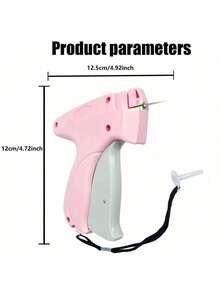 1 pièce Pistolet à points fin Stitchy, réparateur rapide de vêtements, pistolet de micro-étiquetage pour vêtements avec 6 fines aiguilles et 1000 pièces de fixation, mini outil de ourlet adhésif rapide