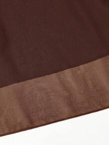 Celure Plus Size Women Chiffon Solid A-Line Skirt Fall Cloth For Women