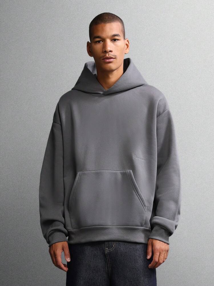 Regular Fit Pullover Hoodie With Centre Pocket