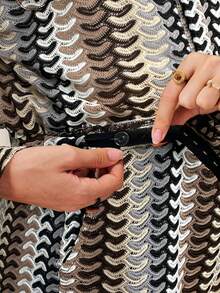 Boho Mama Casual Loose Long Sleeve Top And Pants Maternity Two Pieces Suits - Multicolor - View 5