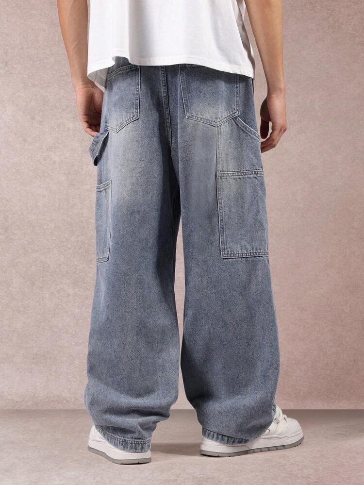 Wide Leg Carpenter Denim With Tool Pockets