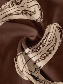 Casual Simple Boot Printed Round Neck Short Sleeve Slim Fit Crop Top T-Shirt For Women, Suitable For Summer