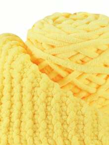 1/2/3/5 Rolls, Approx 90-100g/Pc Ice Bar Braided Single Strand Chunky Yarn For DIY Scarf, Bag, Slippers, Dolls, Blankets, Cushions, Plush Toys (Random Color)