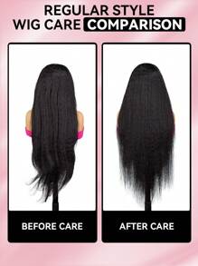 TrueHD 9am Hair Store Wear And Go Glueless Kinky Straight 6*4 HD Lace Closure Wig Pre Cut & Pre Plucked With 180% Density 8-16 Bob Inch 18-30 Inch Long Hair Natural Color Human Hair Wig Top Quality Stylish Wig Beginners Friendly Hair Accessories For Women Glueless Frontal Wigs Weaves Human Hair Vacation Essentials Halloween Costume