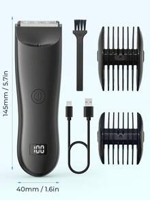 Teckwe Powerful, Full Body Shaver, Men's Body Trimmer, Electric Shaver For Pubic Hair, Chest, Legs, Waterproof & Rechargeable, Perfect Gift Travel Halloween Party