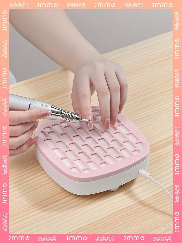 JMMO Collecteur de poussière pour ongles, collecteur de poussière d'ongles pour ongles acryliques, ventilateur de poussière d'ongles nettoyeur d'ongles pour manucure - aspirateur à ongles, extracteur de poussière puissant, faible bruit