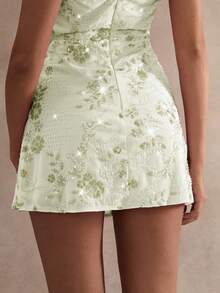 Glamine Sexy Sequined Backless Halter Mini Dress, Summer Fall Women Clothes Back To School