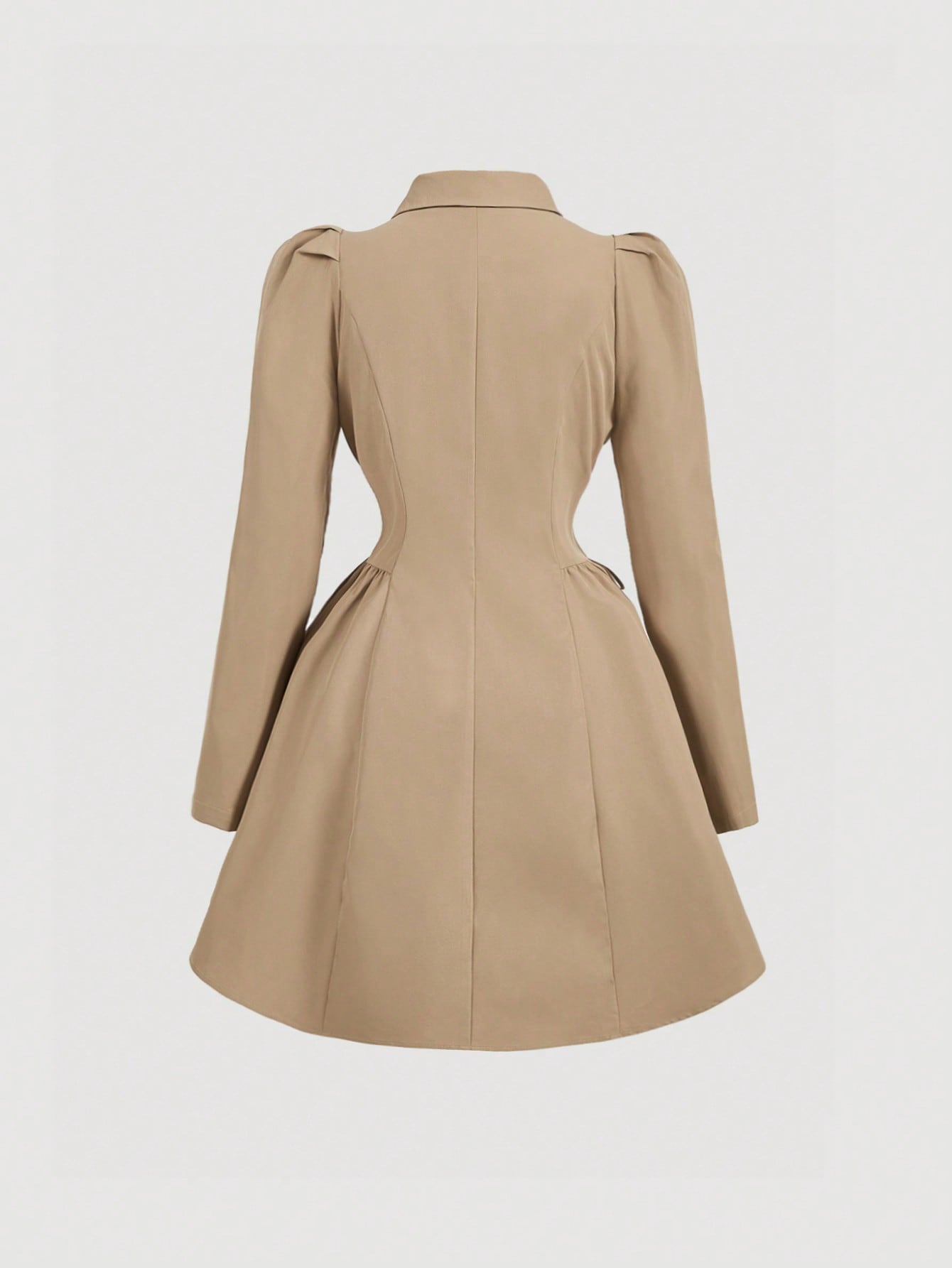 SHEIN MOD معطف خندق طويل الأكمام للنساء بخصر مربوط...