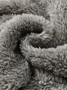 SHEIN Set de 2 piezas Estilo preppy para niño pequeño Conjunto de ropa de felpa tejida holgada y gruesa - Multicolor - Ver 4