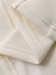 DAZY Women's Mock Neck Slim Fit Long Sleeve Casual T-Shirt, Sexy & Comfortable Fall Tops Thermal Lined,Winter - Beige - View 8